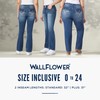WallFlower Women's Luscious Curvy Bootcut Mid-Rise Bling Insta Stretch Juniors