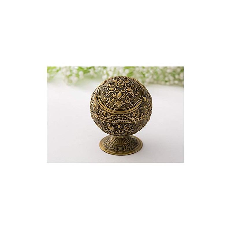 VOANZO The Globe is Decorated Ashtray, Outdoor Covered Windproof Ashtray