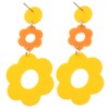 SAFIGLE Flower Drop Earrings Statement Earrings for Women 1 Pair