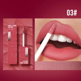 Brillo De Labios Mate Aterciopelado Que No Mancha