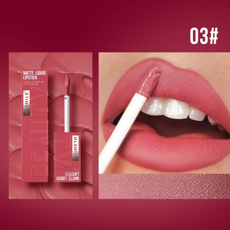Brillo De Labios Mate Aterciopelado Que No Mancha