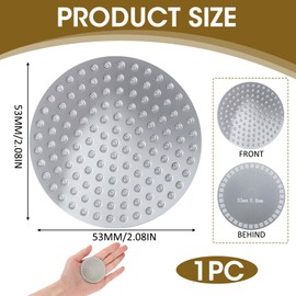 53mm Espresso Puck Screen for Portafilter 54mm 0.8mm Thick 304 Stainless Steel Dual-Layer Filter Compatible with Portafilter Reusable Anti-Channeling Coffee Filter for Barista-Grade Extraction