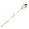 JamingHG Gold Pearl Rhinestone Scepter Festival Wand Pageant Costume Props,