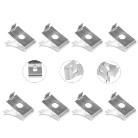 8 Pcs Glass Shelf Bracket Clip, Shelving Support Clips Shelf Bracket Bookshelf Support Heavy Duty Shelving Brackets Shelf Clips Stainless Steel Cabinet Shelf Brackets Shelf Support Clips