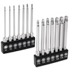 MulWark 14PC Security Torx Bit Set 3" Long Tamper Proof
