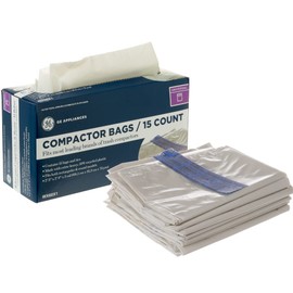 Universal 18 Gallon Heavy Duty Trash Compactor Bags, Single Pack, WX60X1, Fits 15 inch Compactors, Compatible with Kitchenaid, Kenmore, Whirlpool, GE Appliances and most 15 inch Garbage Cans