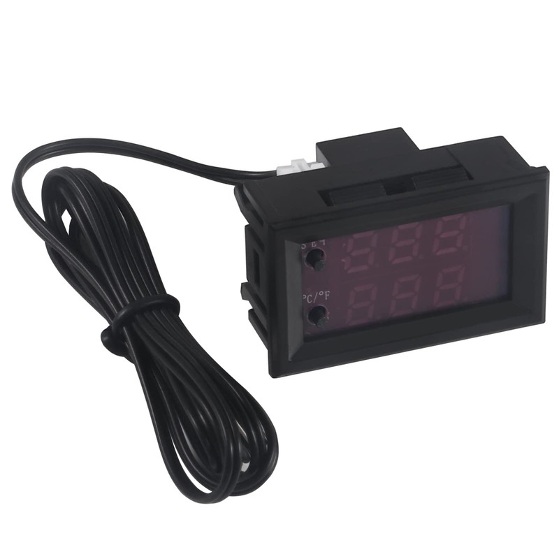 DWEII 3PCS DC 12V Electronic Temperature Controller Programmable -50 to