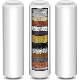 Replacement Shower Filter for Handheld Shower Head, 3 Pack 15 Stage Filter for Hard Water Remove Chlorine and Harmful Substances, Only Fit for Rexsoul Filtered Shower Head