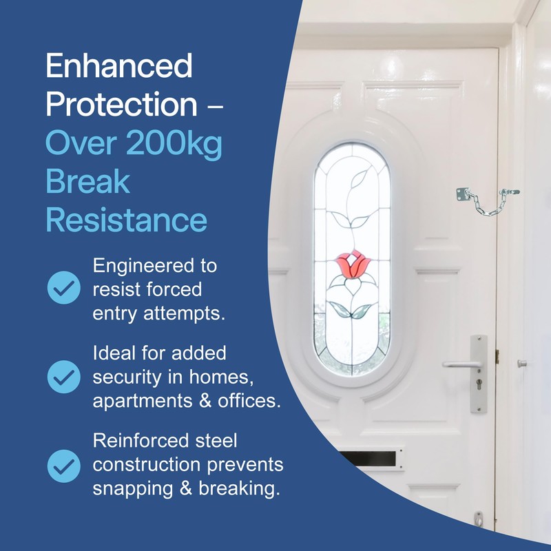 UAP Door Chain with Security Rating - Heavy-Duty Front Door