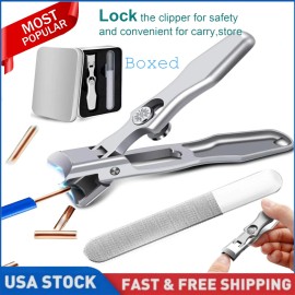 Unbranded Extra Large Sharp Toe Nail Clippers Heavy Duty Hard Thick Nail Cutter Stainless