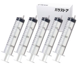 インジェクター 30ml 注射器 シリンジ 5個【バウストア】各種液体詰め替え