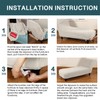 FantasDecor Chaise Lounge Cover Stretch Armless Chair Slipcover for Living