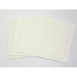12" x 12" Square Plain Craft Felt Fabric - White