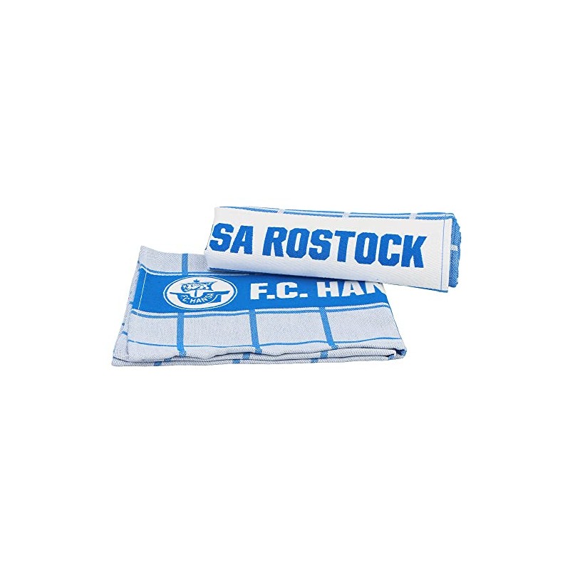 FC Hansa Rostock Tea Towels, Tea Towel, Set of 2,