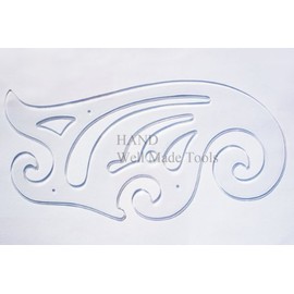 HAND KJ-014 French Curve, Template for Drafting, Grading & Sewing Patterns 240mmL x 135mmH