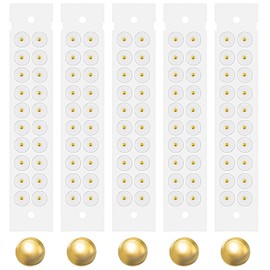 Ear Trigger Point, Titanium Grain, 100 Sheets, Transparent Seal, Just Stick On, Painless, Hypoallergenic Metal, Unisex, Ear Trump Jewelry, Self-Care, Relaxing, Beauty Health Goods (Gold)