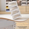 Pull-out Plastic Storage Basket with a Lid,Stackable Closet Organizers Drawer