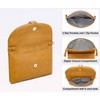 Solene Women's Envelop Clutch Crossbody Bag With Tassels Accent (WU075-Mustard)
