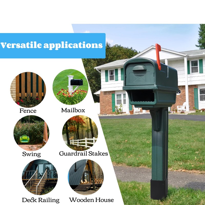 YOUEON 2 Pack Adjustable Post Protector (Range 3.3"-6") 304 Stainless