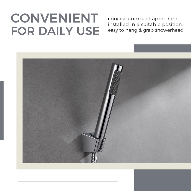 Hand Shower Bracket with Two Slot, Aomasi Bathroom Shower Head