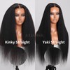 Julia Hair Yaki Straight Human Hair Wigs with Bangs Chocolate