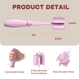 Meat Chopper, Hamburger Grinder, Premium Heat Resistant Smasher for Ground Beef, Burger Grinder Nylon Potato Mix Tool-Pink