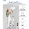 Laiyidia 6-Pack 12 Inch Black Led Flush Mount Ceiling Lights,