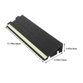 OATIPHO Robot Climbing Ramp with Glow The Dark Feature Portable Wheelchair Access Ramp for Sweeping Motorcycle Scooter Black for Home Garage Use