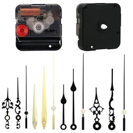 TIKROUND Youngtown 12888 Snap in Type 4.5mm Hour Shaft Length Continuous Sweep Non Threaded Quartz Clock Movement 8mm Total Shaft Length (A Hands)