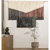 Macrame Wall Hanging Large Black Tie-Dye Geometric Décor Bohemian Yarn