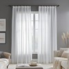 Deconovo Voile Curtains with Ruffle Tape, Decorative Curtain, Transparent Curtain,