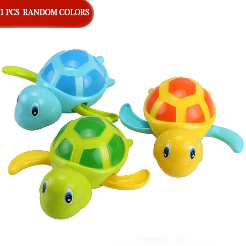 Wind-Up Turtle Bath Toy for Kids – Cute Clockwork Swimming