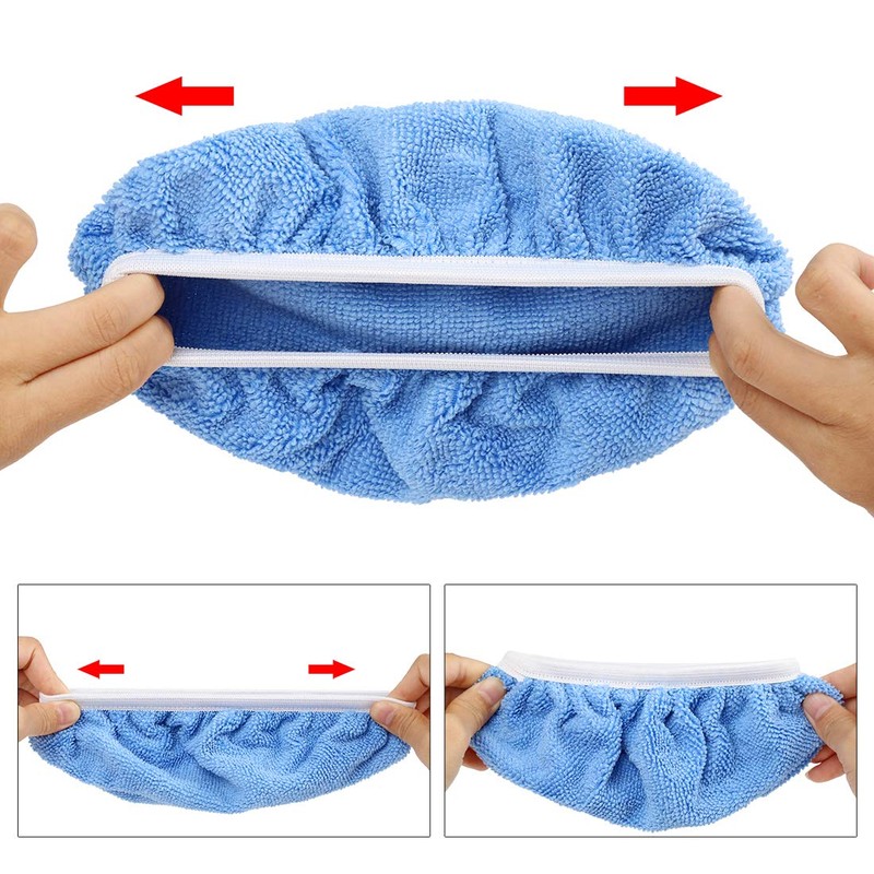 X AUTOHAUX 5pcs Car Polisher Pad Bonnet 5-6 Inch Microfiber