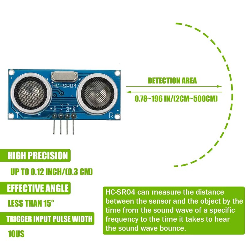 EPLZON HC-SR04 Ultrasonic Module Distance Sensor Suitable for Arduino UNO