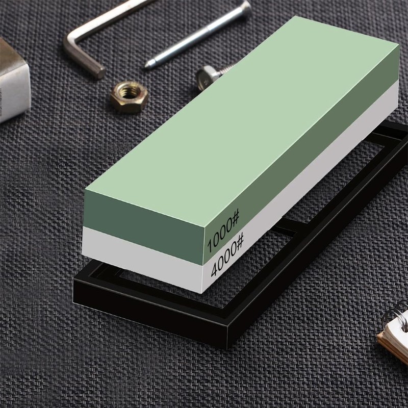 Whetstone Sharpening Stone 1000/4000 Grit Professional Kitchen Knife Sharpener Kit