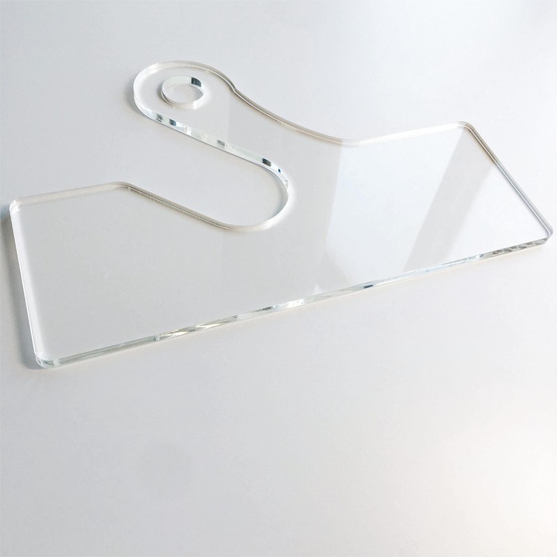 Small Round Charcuterie Board Handle Template, Clear Acrylic Template, Woodworking