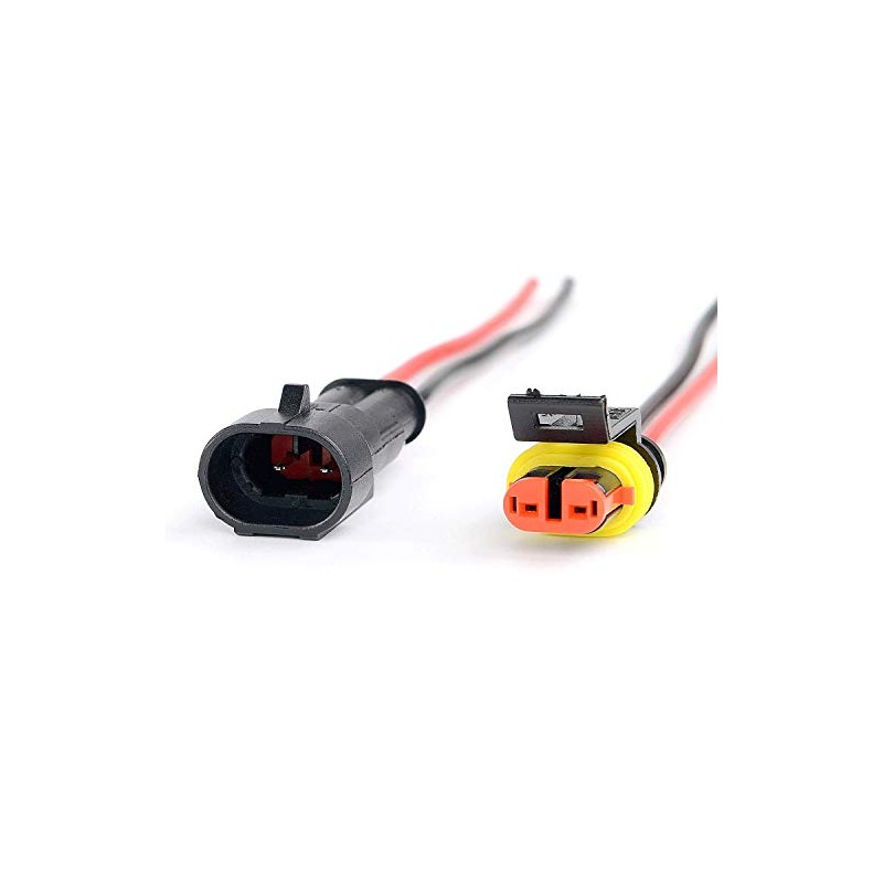 Nilight - 50020R, 2 Pines, 16AWG, Conector de Terminal, Serie