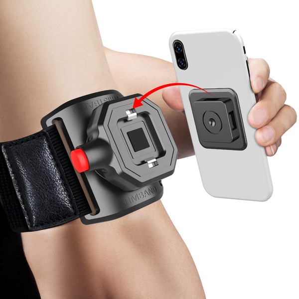 KINGGOO The outdoor running armband phone holder provides users with