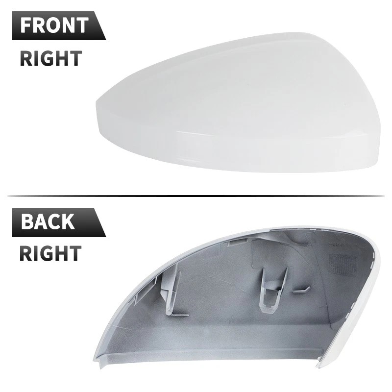 Passenger Right Side Door Wing Mirror Cover Cap White For