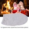 Foot Cast Socks Grey Elastic Thick Warm Fleece Soft Winter