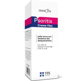 PsoriTIS Urea Face Cream 5% 50 ml Dry, Reddened, Flaky Skin with Tendency to Psoriasis - Normalises the Skin, Eliminates Dandruff, Reduces Redness, Skin Irritation, Redness and Itching