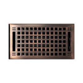 Madelyn Carter Modern Chic Style Vent Cover, Solid Cast Steel Interior, Controls Air Flow, 6 x 12 inches (Overall Face: 7.25 x 13.5 inches), Oil Rubbed Bronze