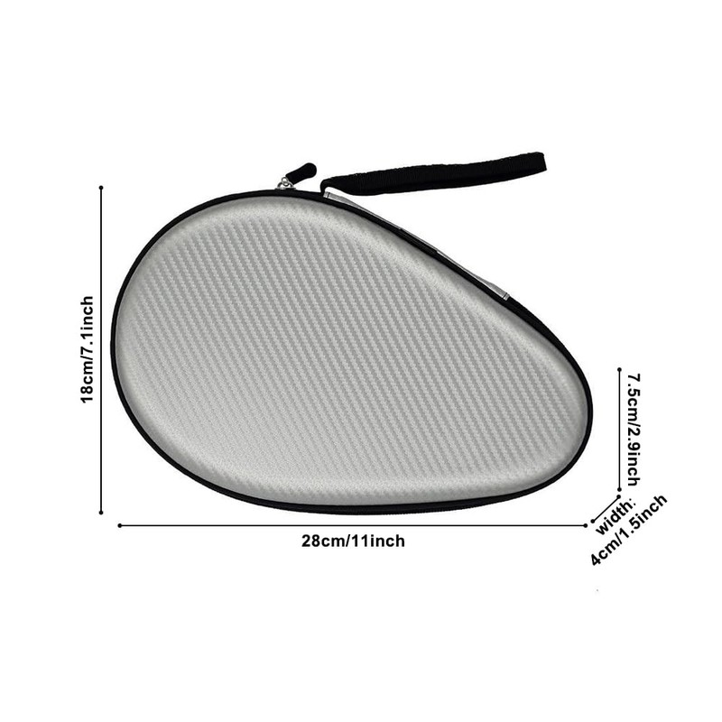 MiOYOOW Table Tennis Racket Case, Hard Shell Ping Pong Storage