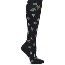 Nurse Mates EKG Heart and Holiday Compression Trouser Socks
