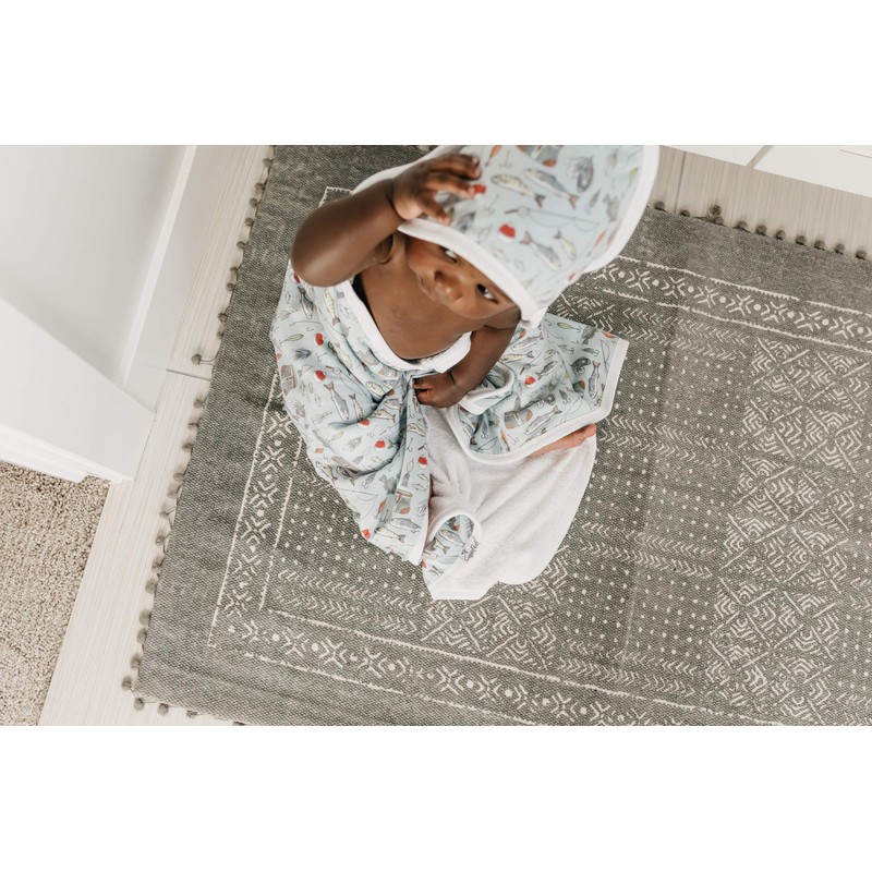 Copper Pearl Toalla de baño con capucha de punto premium