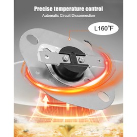 Furnace Limit Switch L160 Degree 232504 Fit for Suburban Furnace Models SF-20 SF-25 SF-30 SF-35/SF-25F SF-30F SF-35F Above Serial No. 921403895 Replace 525006 233532