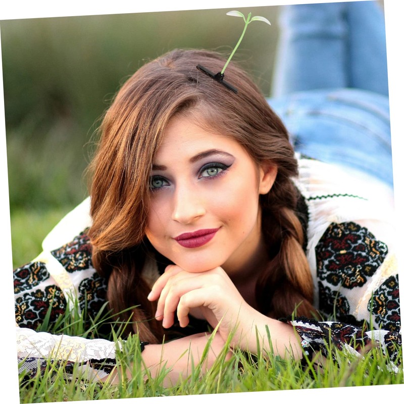 Mikinona 5sets Fashionable Bean Sprout Barrettes Girls' Hair Accessories in