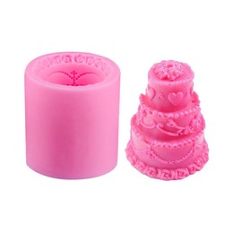 DECHOUS - Molde de silicona de tres capas para tartas de boda, moldes de silicona para tartas