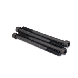 binifiMux 4pcs M10 x 130mm Black Socket Cap Bolts Screws 12.9 Grade Alloy Steel