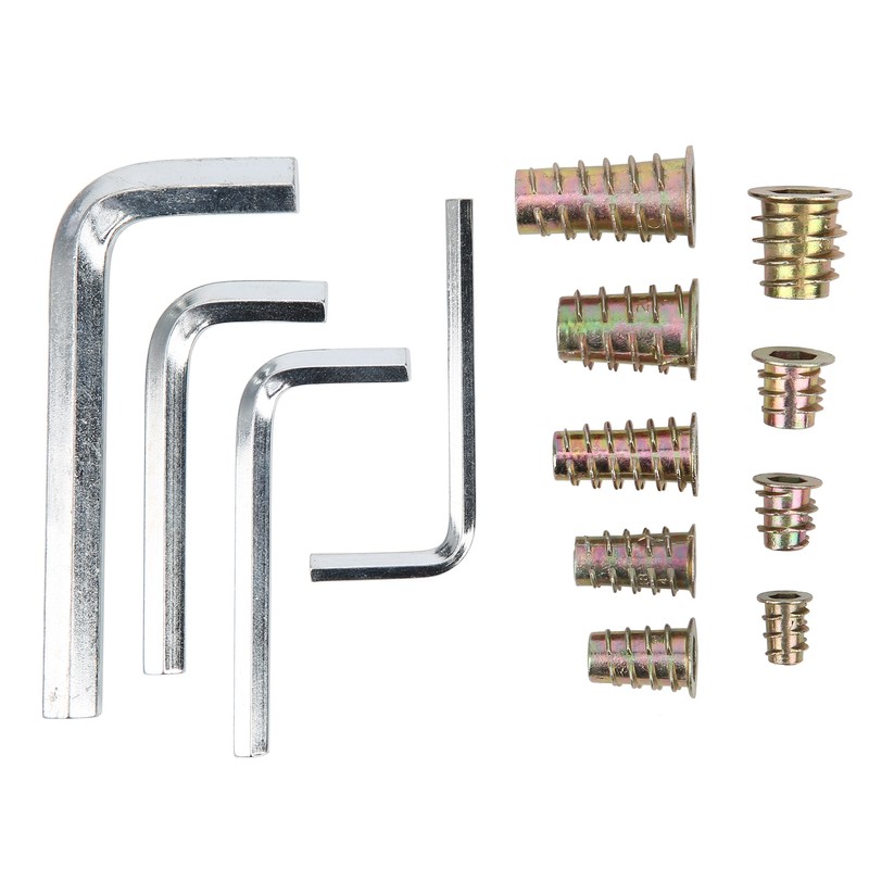 149Pcs Hex Insert Nut Iron Galvanized Drive Head Wood Furniture